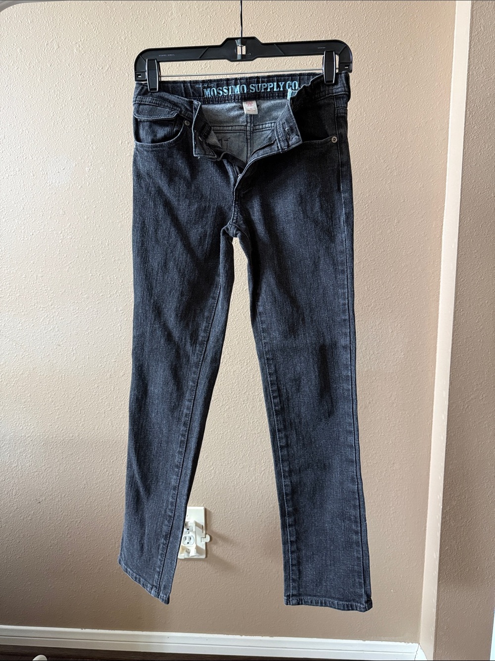 Mossimo Supply Co. Women's Black Straight Leg Jeans
